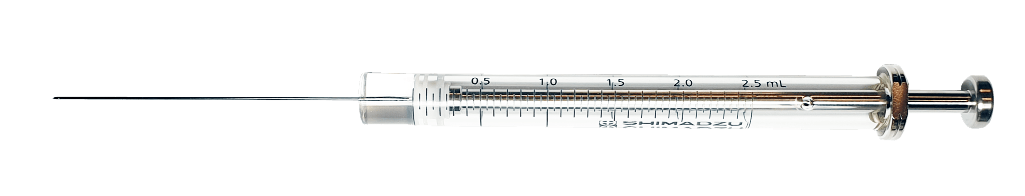 Picture of HS Syringe; 2.5 ml; gas tight; fixed needle;23G;50mm needle length;side hole dome