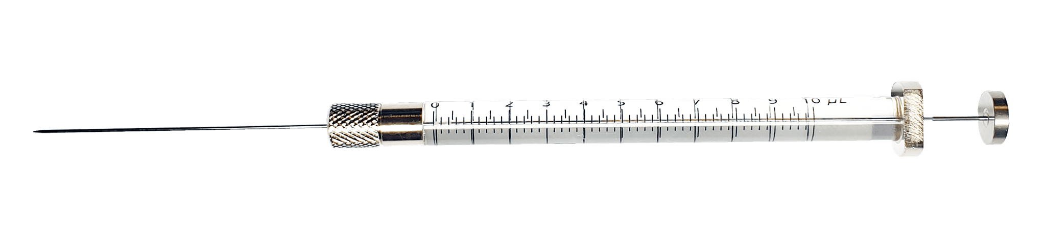 Picture of Syringe; 10 µl;gas tight;removable needle;23G;42mm needle length;cone tip;PTFE plunger