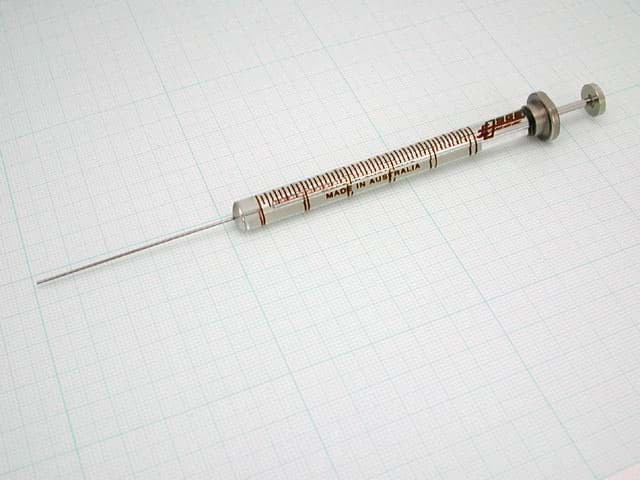 Picture of Syringe 250F-LC;250 µl;fixed needle;22G,51mm needle length;cone tip